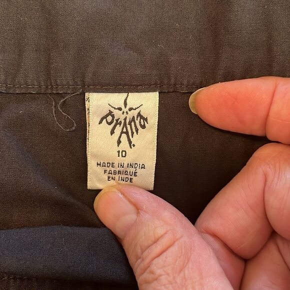 Prana A-line Skirt Floral Design Size 10 Gently Used Black/white - Picture 4 of 5